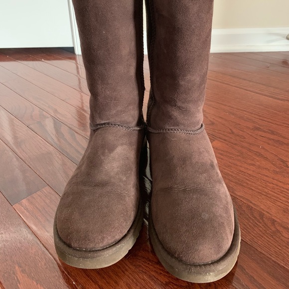 UGG Shoes - Women’s Size 8 Tall Uggs-Chocolate brown